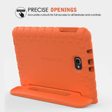 MoKo Case Fit Galaxy Tab A 10.1 2016, Kids Shock Proof Convertible Handle Lightweight Super Protective Stand Cover for Samsung Galaxy Tab A 10.1" 2016 Tablet(SM-T580/SM-T585, No Pen Version), Orange