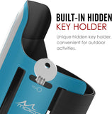 MoKo Phone Armband, Water Resistant Running Armband with Key Holder Adjustable Band Compatible with iPhone 11, 11 Pro Max, Xs Max, Xr, 8 Plus, 7 Plus, 6s Plus, 6 Plus for Walking Fitness, Light Blue