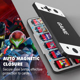 MoKo 24 Game Card Case Compatible with Nintendo Switch OLED 2021/Switch/Switch Lite, Switch Games Holder case for Switch Game Card & SD Card, Slim & Portable Game Card Storage Box, Black & White Game