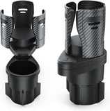 MoKo Car Cup Holder Expander Organizer, 360° Rotatable Water Bottle Coffee Cup Drink Holder Adjustable Stand Adapter 2 in 1 Cup Mount with Extensible Base for Universal Vehicle, Black