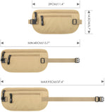 MoKo Secure Travel Money Belt, Undercover Hidden RFID Blocking Travel Wallet, Anti-Theft Passport Wallets for Men & Women