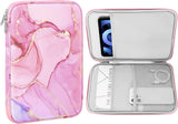 MoKo 8-9 Inch Tablet Sleeve, Fits iPad Mini 6 5/4/3/2/1, Galaxy Tab A7 Lite 8.7/Tab A 8.0/Tab A 8.4, Tab 8.0,Protective Bag Carrying Case with Slanted Pocket, Misty Blue