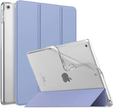 MoKo Case for New iPad 9th/8th/7th Gen Case (2021/2020/2019), Soft TPU Translucent Frosted Back Cover Slim Shell Protective Case with Stand for iPad 10.2 inch,Auto Wake/Sleep, Sky Blue