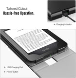 MoKo Case Fits All-New Kindle (10th Generation, 2019) / Kindle (8th Generation, 2016), Premium Vertical Flip Cover with Auto Wake/Sleep Function - BLACK