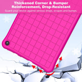 MoKo Case Fits Kindle Fire HD 8 & 8 Plus Tablet (10th Generation, 2020 Release), Flexible Soft Silicone Back Cover Impact-Resistant Shell - Magenta