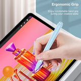 MoKo Holder Case Compatible with Apple Pencil 2nd Generation, Retractable Protective Pen Cover with Sturdy Clip for iPad Mini 6 2021/ iPad Air 5th/4th Gen/ iPad Pro 11 /Pro 12.9 2021/2020,Sky Blue