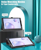 MoKo Case Compatible with Galaxy Tab A 8.4" 2020, Slim Lightweight PU Tablet Shell Cover Stand Case Fit Samsung Galaxy Tab A 8.4 2020 Model SM-T307 (Verizon/T-Mobile/Sprint) - Black