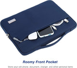 MoKo 15.6 Inch Laptop Sleeve Fits MacBook Pro M1 Pro/M1 Max 16.2 2021 MacBook Pro 16”, MacBook Pro 15.4", Surface Book 15”, Ultrabook Carrying Bag for 15.6" Dell HP Acer Chromebook,Indigo
