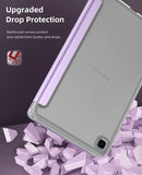 MoKo Case Fits Samsung Galaxy Tab A7 Lite 8.7 Inch SM-T225/T220/T227, Slim Lightweight Smart Case Trifold Stand Case with Soft TPU Translucent Frosted Back Shell for Galaxy Tab A7 Lite - Taro Purple