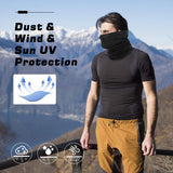 MoKo Neck Gaiter Face Mask Women Men 4 Pack, Bandana Scarf, UV/Dust Protection Reusable Washable Balaclava for Outdoor