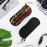 MoKo Sunglasses Soft Case 2 Pack, Ultra Light Portable Neoprene Zipper Glasses Case, Eyeglass Safety Pouch Box with Belt Clip