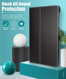 MoKo Case Compatible with Galaxy Tab A 8.4" 2020, Slim Lightweight PU Tablet Shell Cover Stand Case Fit Samsung Galaxy Tab A 8.4 2020 Model SM-T307 (Verizon/T-Mobile/Sprint) - Black
