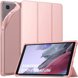 MoKo Case Fits Samsung Galaxy Tab A7 Lite 8.7 Inch SM-T225/T220/T227, Slim Lightweight Smart Case Trifold Stand Case with Soft TPU Translucent Frosted Back Shell for Galaxy Tab A7 Lite – Peacock Blue