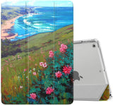 MoKo iPad 10.2 Case for iPad 9th Generation 2021/ iPad 8th Generation 2020/ iPad 7th Generation 2019, Slim Stand Hard Back Shell Smart Cover Case for iPad 10.2 inch, Auto Wake/Sleep, Spring Lilac
