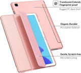 MoKo Case Fits Samsung Galaxy Tab A7 10.4 Inch (SM-T500 / T505 / T507), Lightweight Stand Smart Case Hard Shell Cover for Samsung Tab A7 Tablet 2020 – Rose Gold