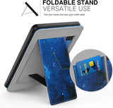 MoKo Case Fits 6" Kindle Paperwhite (10th Generation, 2018 Releases), Lightweight PU Leather Cover Stand Shell with Hand Strap for Amazon Kindle Paperwhite 2018 E-Reader - Blue Sky Star
