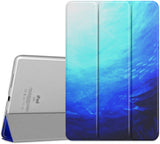 MoKo Case Fit iPad Air - Slim Lightweight Smart-Shell Stand Cover with Translucent Frosted Back Protector Fit iPad Air 9.7" Tablet, Swirl (with Auto Wake/Sleep, Not fit iPad Air 2)