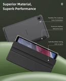 MoKo Case Fits Samsung Galaxy Tab A7 Lite 8.7 Inch SM-T225/T220/T227, Slim Lightweight Smart Case Trifold Stand Case with Soft TPU Translucent Frosted Back Shell for Galaxy Tab A7 Lite - Black