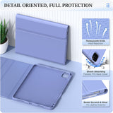 MoKo Keyboard Case for iPad Air 5th/4th Generation 2022/2020, 10.9 Inch, iPad Pro 11 2021/2020/2018, [Support Apple Pencil 2 Charging] Detachable Wireless Bluetooth Keyboard, Lavender