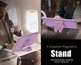 MoKo Case Fits All-New Kindle Fire HD 10 & 10 Plus Tablet (11th Generation, 2021 Release) 10.1", Ultra Soft Flexible Transparent TPU Acrylic Skin Bumper Edge Protection Back Cover Shell, Amethyst