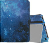 MoKo Case Fits Kindle Fire HD 8 & 8 Plus Tablet (10th Generation, 2020 Release), Slim Folding Stand Cover with Auto Wake/Sleep - Blue Sky Star
