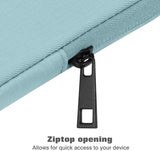 MoKo 9-11 Inch Tablet Sleeve Bag Carrying Case Fits iPad air 5 10.9" 2022, iPad Pro 11 2021-2018, iPad 9/8/7th Gen 10.2, iPad Air 4 10.9/Air 3 10.5, Tab S8 11"/Tab A 10.1, Misty Blue