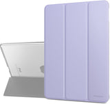 MoKo Case Fit New iPad Air (3rd Generation) 10.5" 2019/iPad Pro 10.5 2017 - Slim Lightweight Smart Shell Stand Cover with Translucent Frosted Back Protector - Spring Lilac (Auto Wake/Sleep)