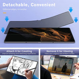 MoKo Removable & Reusable Privacy Screen Protector for Samsung Galaxy Tab S8 Ultra 14.6" 2022 (SM-X900/SM-X906), Anti-Glare Anti-Spy PET Privacy Filter Matte Screen Protective Film Protector