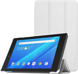 MoKo Case for Lenovo Tab E7, Ultra Compact Protection Slim Lightweight Smart Shell Stand Cover for Lenovo Tab E7 7 Inch 2018 Release Tablet - White