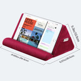 MoKo Tablet Pillow Stand, Pillow Lap Holder for iPad Tablet up to 11" for Xmas Gift, eReaders, Fit iPad 9 10.2", iPad Mini 6 8.3", iPad Pro 11/10.5/9.7, Air 4 Mini 5, Galaxy Tab S6/S7, Wine Red