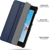 MoKo Case for Lenovo Tab E7, Ultra Compact Protection Slim Lightweight Smart Shell Stand Cover for Lenovo Tab E7 7 Inch 2018 Release Tablet - Indigo
