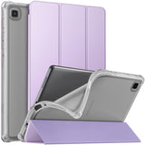 MoKo Case Fits Samsung Galaxy Tab A7 Lite 8.7 Inch SM-T225/T220/T227, Slim Lightweight Smart Case Trifold Stand Case with Soft TPU Translucent Frosted Back Shell for Galaxy Tab A7 Lite – Peacock Blue