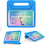 MoKo Tab E 9.6 Case - EVA Kids Shock Proof Convertible Handle Light Weight Protective Cover for Samsung Galaxy Tab E Wi-Fi/Tab E Nook 9.6-Inch Tablet Verizon 4G LTE Version, Blue