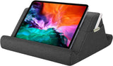 MoKo Tablet Pillow Holder, Pillow for iPad Multi-Angle Soft Tablet Stand Up to 12.9" for Xmas Gift, eReader, Fit for iPad 9, iPad Mini 6, iPad Pro 11/12.9 4/5th Gen,Galaxy Tab S6/S7, Khaki