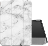 MoKo Case Fits Kindle Fire HD 8 & 8 Plus Tablet (10th Generation, 2020 Release), Smart Shell Stand Cover with Translucent Frosted Back - Rose Gold