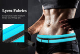 MoKo Sports Running Belt, Outdoor Dual Pouch Sweatproof Reflective Slim Waist Pack, Fitness Workout Belt Fanny Pack Compatible with iPhone 12/12 Pro/12 Mini, iPhone 11 Pro Max/Xs, Galaxy S21