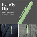 MoKo Holder Case Fit Apple Pencil 1st Gen, Retractable Tip Cap Fit New iPad 9th Generation 2021, iPad 8th Gen 2020/7th Gen 2019, iPad 6th 9.7 2018, iPad Mini 5th Gen Pencil Case Pencil, Green