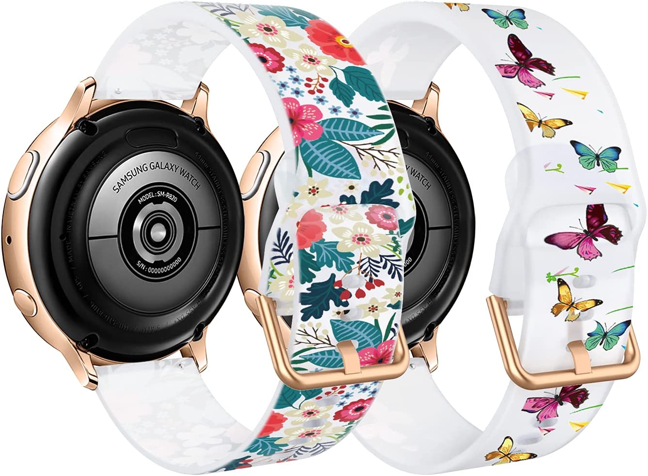 MoKo 2-PACK Strap Compatible with Samsung Galaxy Watch Active