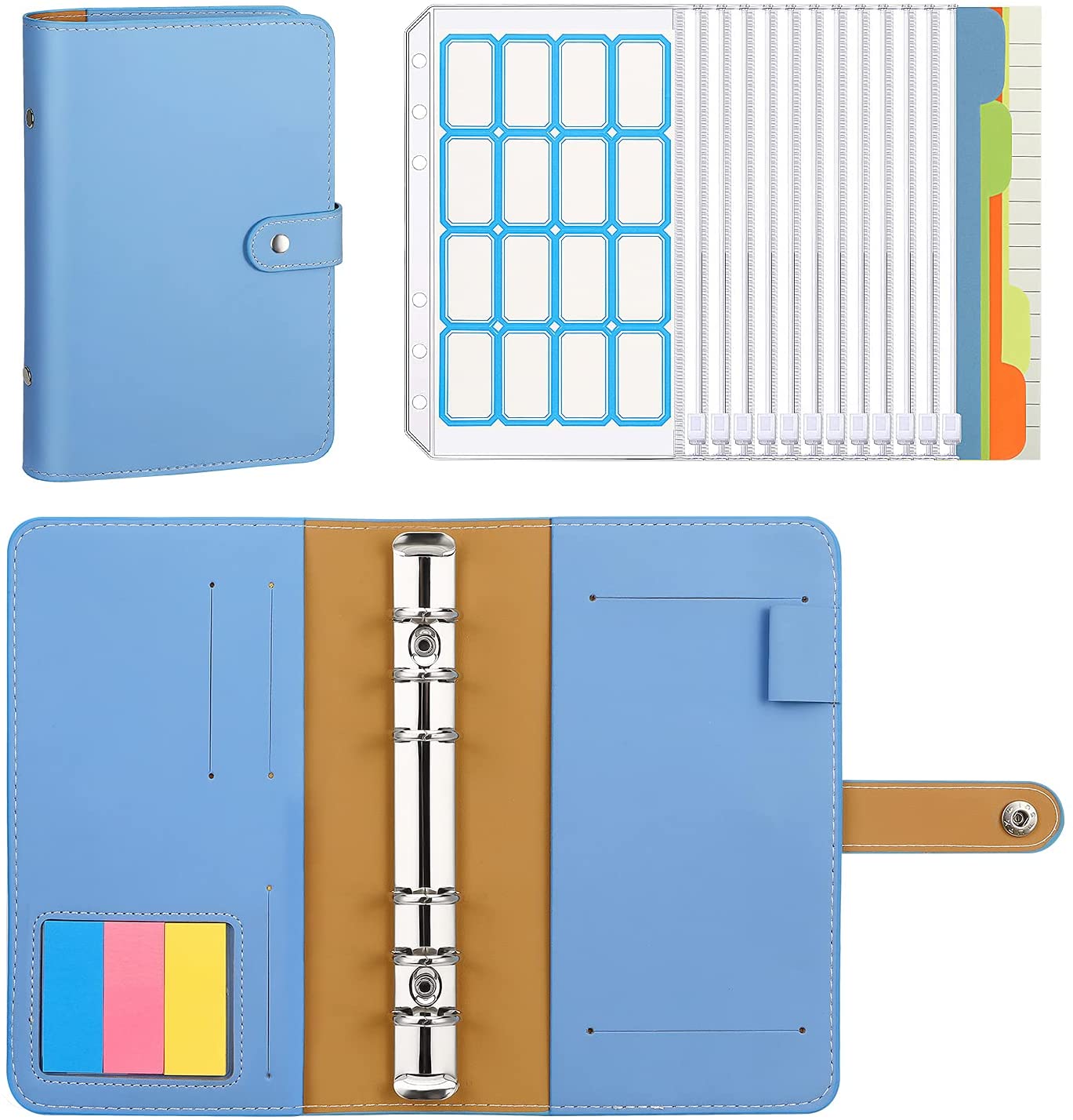 Buy Budget Binder With Cash Envelopes,TOUVE A6 PU Leather Budget