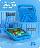 MoKo Case Compatible with Samsung Galaxy Tab A7 Lite 8.7" 2021 (SM-T225/T220/T227), Lightweight EVA Foam Tablet Case Cover with Foldable Stands & Hand-Grip for Galaxy Tab A7 Lite 8.7" 2021, Blue