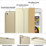 MoKo Case Fit New iPad Mini 5 2019/Mini 4 2015 (5th/4th Generation 7.9 inch), Slim Lightweight Smart Shell Stand Cover with Translucent Frosted Back Protector, with Auto Wake/Sleep,Gold