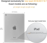 MoKo Case Fit 2018/2017 iPad 9.7 6th/5th Generation - Slim Lightweight Smart Shell Stand Cover with Translucent Frosted Back Protector Fit iPad 9.7" 2018/2017, Painting Village(Auto Wake/Sleep)