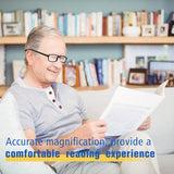 MoKo 6-Pack Reading Glasses Blue Light Blocking, Plastic Full Frame Spring Hinge Readers Lightweight Eyeglasses for Men Women (Black, 2.5)