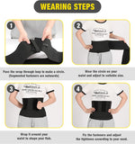 MoKo Waist Trainer, Quick Snatch Bandage Wrap Lumbar Waist Support, 4-Metre / 5-Metre High Resilient Slimming Tummy Wrap Belt Workouts Supply for Body Shaper Sports, Back Braces Postpartum Recovery