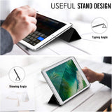 MoKo Case Fit 2018/2017 iPad 9.7 6th/5th Generation, [Auto Wake/Sleep] Slim Smart Shell Trifold Stand Folio Case with Translucent Soft TPU Back Cover Compatible with iPad 9.7 Inch - Black