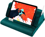 MoKo Tablet Pillow Stand, Soft Bed Pillow Holder Xmas Gift for up to 11" Pad, Fits iPad 10.2"(9th Gen), New iPad Mini 6 8.3" Air 4/3, iPad Pro 11/10.5/9.7, Mini 5 4, Galaxy Tab S6/S7 11", Blue