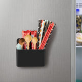 MoKo Pack of 2 Magnetic Dry Erase Marker Holder, Magnetic Pen Pencil Holder Storage Organizer for Whiteboard, Refrigerator and Other Magnetic Surfaces, Black