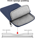 MoKo 12.9 Inch Laptop Sleeve Case Fits Tab S8+ 12.4", iPad Pro 12.9 2021-2018, iPad Pro 12.9 2017/2015, Surface Laptop Go 12.4", Polyester Bag Fit with Apple Pencil and Smart Keyboard