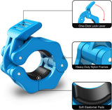 MoKo Clamps Collars, Quick Release Pair of Locking 1 inch or 2 inch Professional Weight Locks Collar Clips Great for Workout, Weightlifting, Fitness & Strength Training