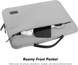 MoKo 15.6 Inch Laptop Sleeve Fits MacBook Pro M1 Pro/M1 Max 16.2 2021 MacBook Pro 16”, MacBook Pro 15.4", Surface Book 15”, Ultrabook Carrying Bag for 15.6" Dell HP Acer Chromebook,Gray
